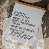 Kunstdruck "Metta-Bhavana", gestempelt und in gold gestanzt