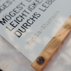 Kunstdruck "Metta-Bhavana", gestempelt und in gold gestanzt