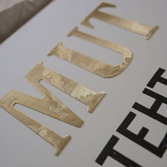 Gestempelter Kunstdruck "Mut" von Demokrit