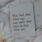 Postkarte "Paul & Peter" gestempelter Spruch