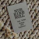 Postkarte "Nur eine Null" gestempelter Spruch