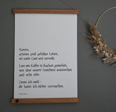 Kunstdruck "Kaffee & Kuchen" gestempelt