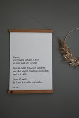 Kunstdruck "Kaffee & Kuchen" gestempelt