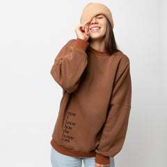 Bügelbild "Now I know how the bunny runs."