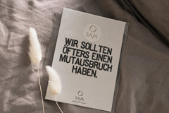 Bügelbild "Wir sollten öfters einen Mutausbruch haben"