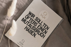 Bügelbild "Wir sollten öfters einen Mutausbruch haben"