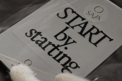 Bügelbild "Start by starting"