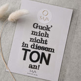 Bügelbild "Guck´ mich nicht in diesem Ton an"