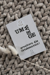 Bügelbild "Umwege erweitern die Ortskenntnis!"