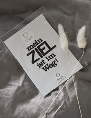 Bügelbild "Mein Ziel ist im Weg!"