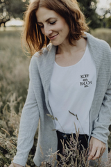 Bügelbild "Kopf aus, Bauch an"