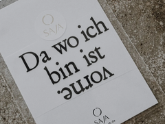 Bügelbild "Da wo ich bin ist vorne"