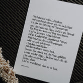 Gestempelter Kunstdruck "Das Leben ist wie Luftballons"