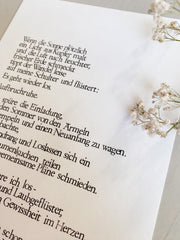 Kunstdruck "Herbstzauber", gestempeltes Wandbild
