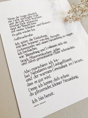Kunstdruck "Herbstzauber", gestempeltes Wandbild