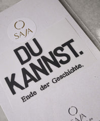 Bügelbild "Du kannst - Ende der Geschichte."