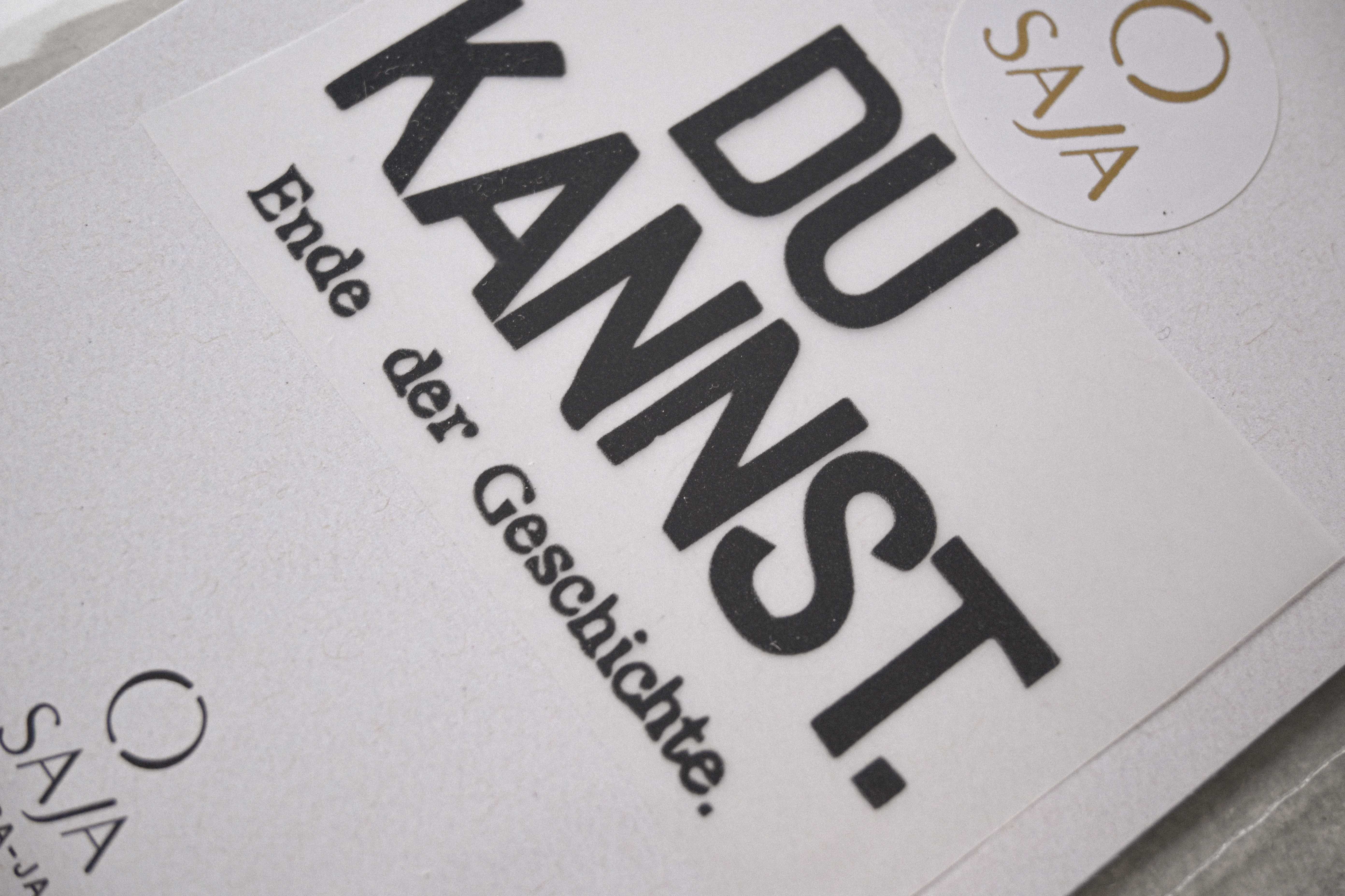 Bügelbild "Du kannst - Ende der Geschichte."