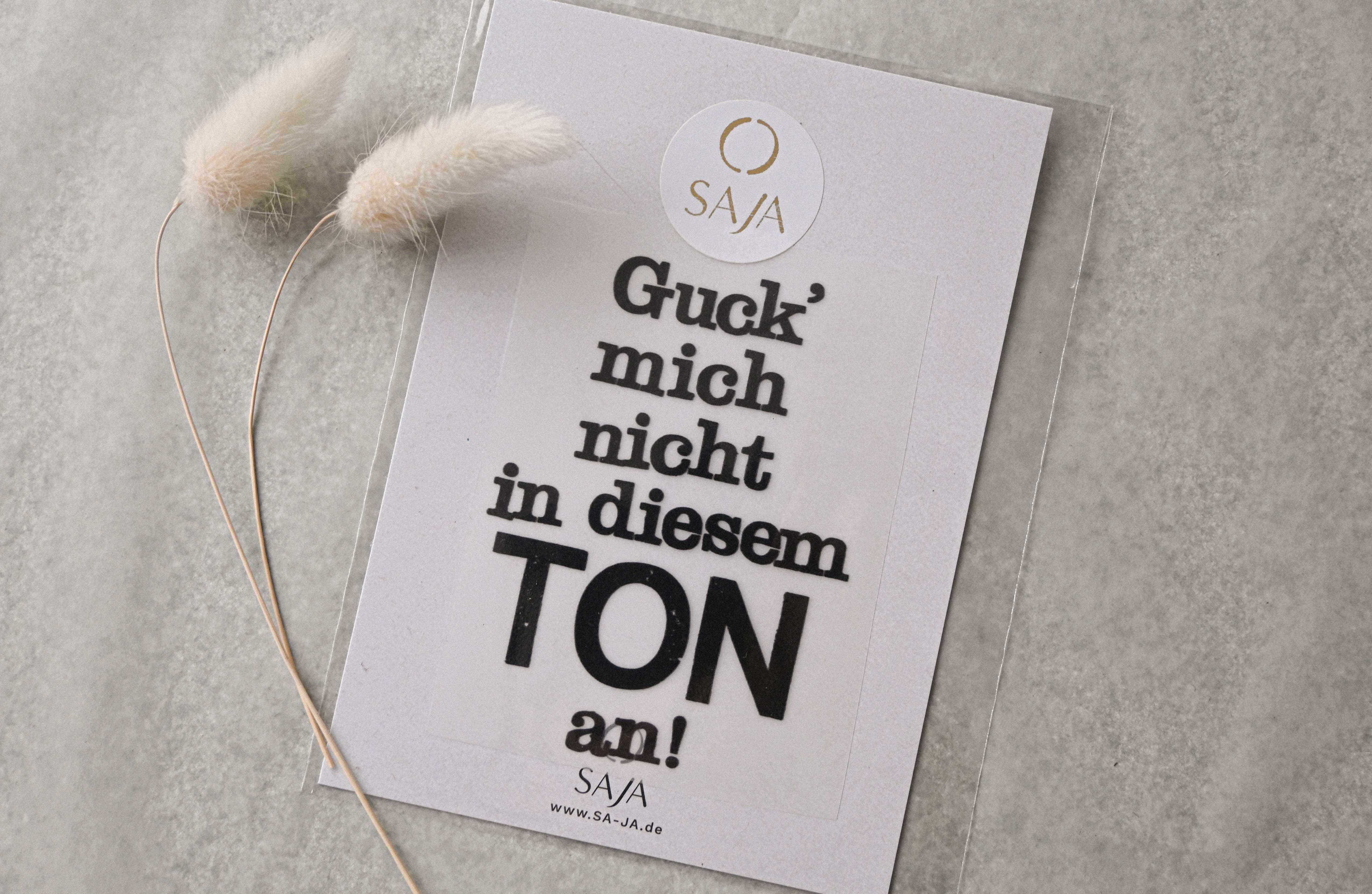 Bügelbild "Guck´ mich nicht in diesem Ton an"
