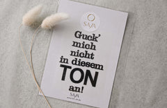 Bügelbild "Guck´ mich nicht in diesem Ton an"