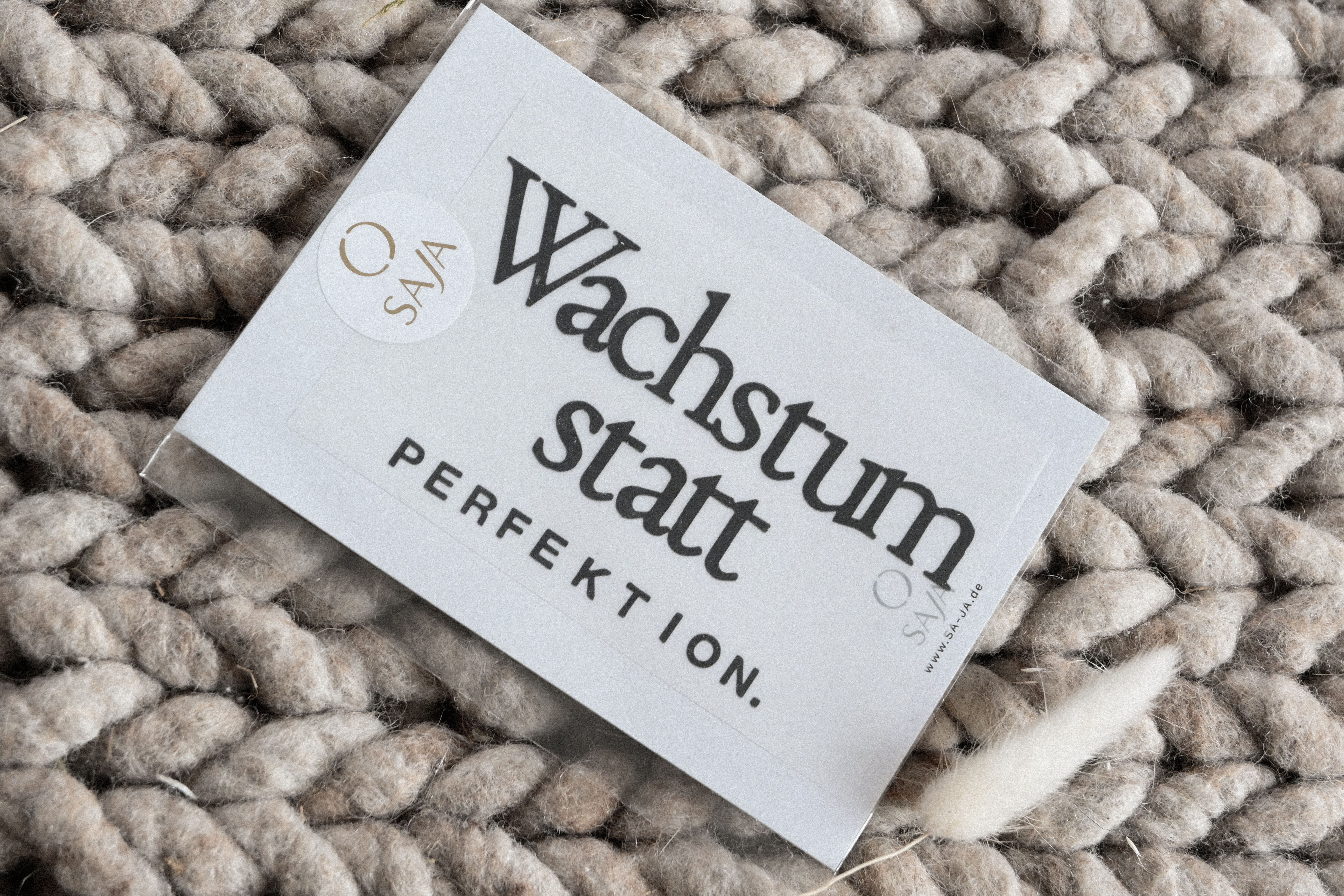 Bügelbild "Wachstum statt Perfektion"