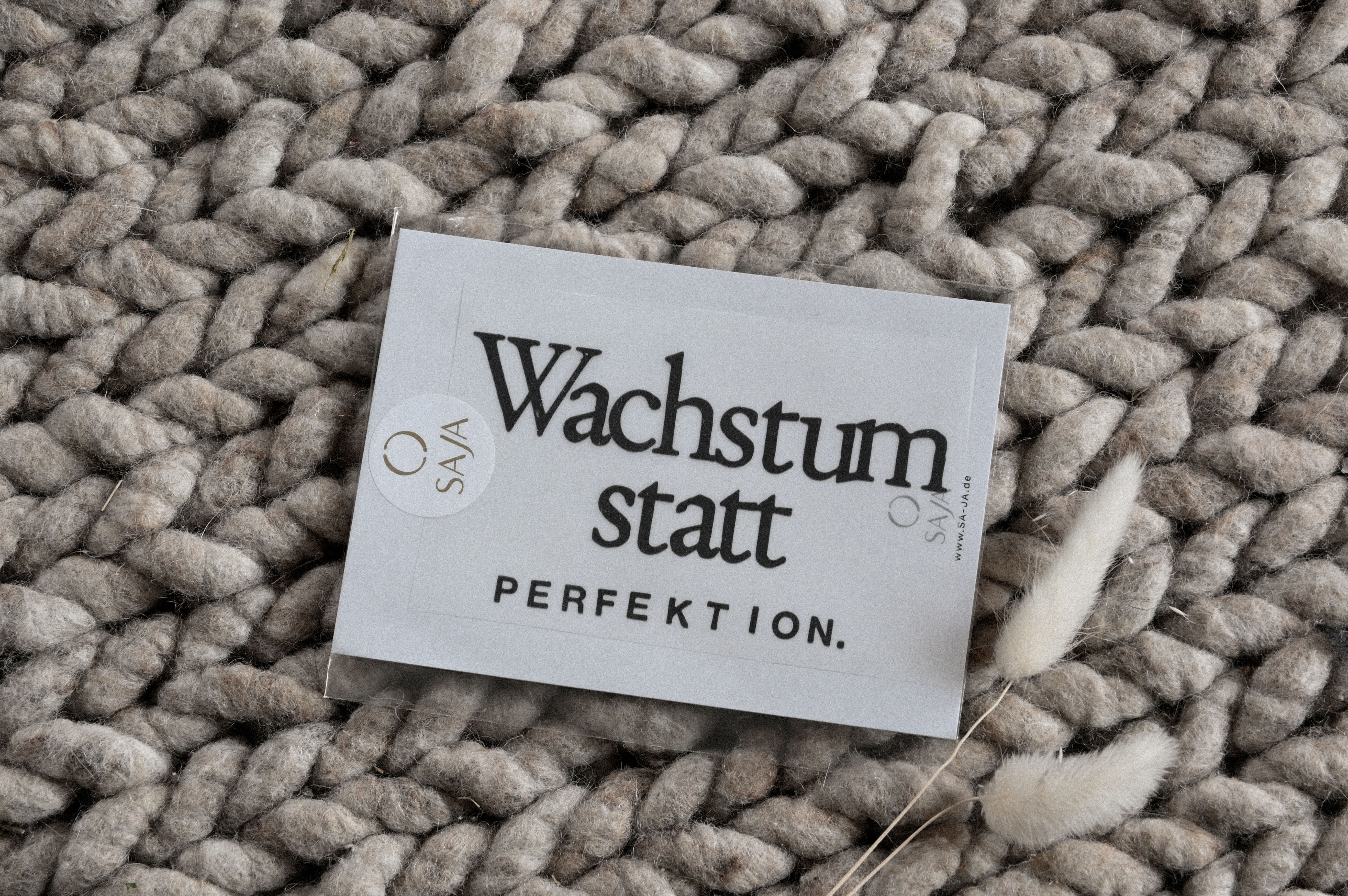 Bügelbild "Wachstum statt Perfektion"