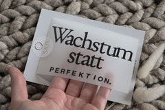 Bügelbild "Wachstum statt Perfektion"